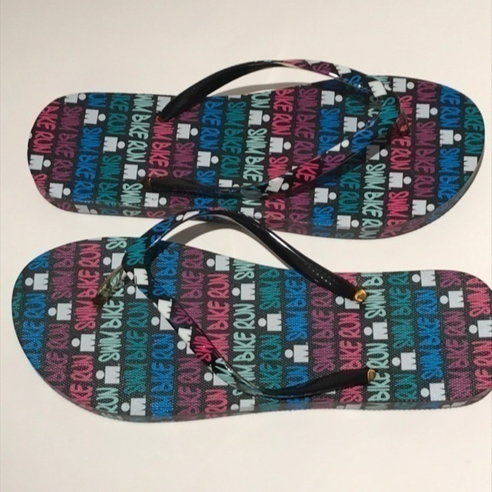 Ironman, ‘Swim Bike Run’ flip-flops. SZ 9/10. New